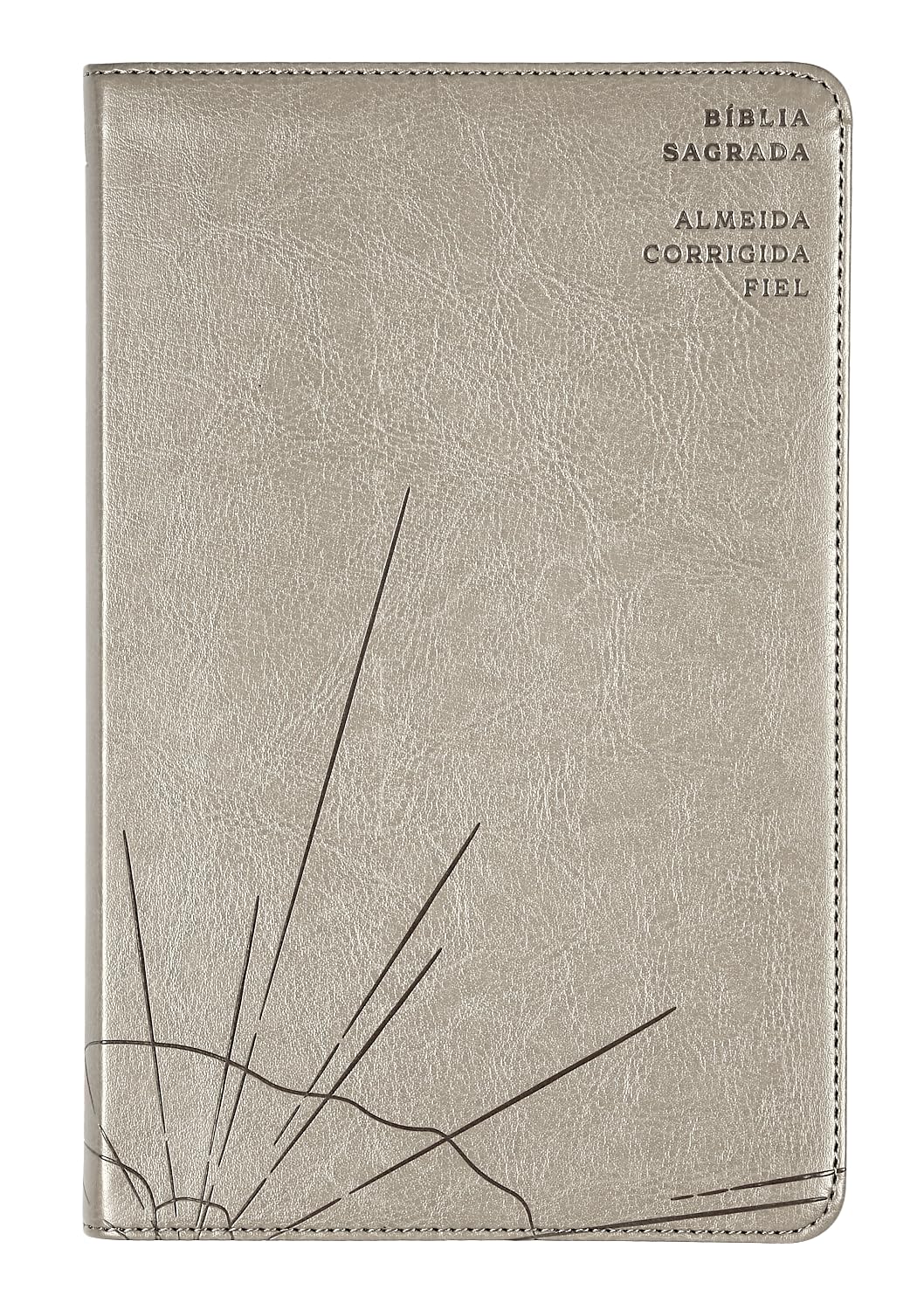 Bíblia Sagrada ACF Slim, Capa luxo cinza, Leitura Perfeita