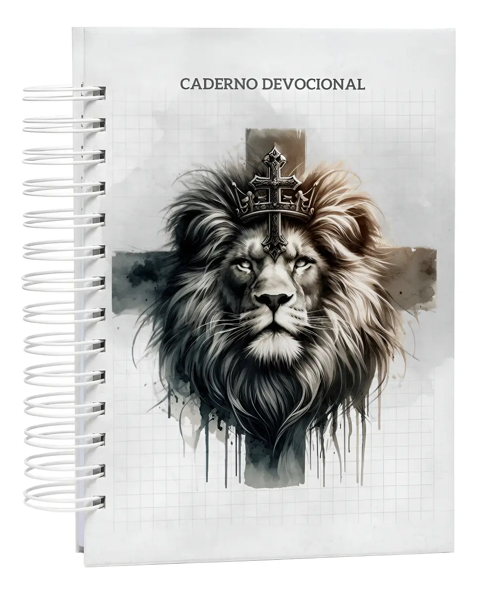 Caderno Devocional Masculino Evangélico - Capa Dura Premium